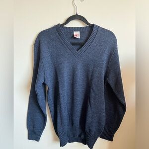 Classic V-Neck Sweater - Navy Blue St.Michaels 38” Chest